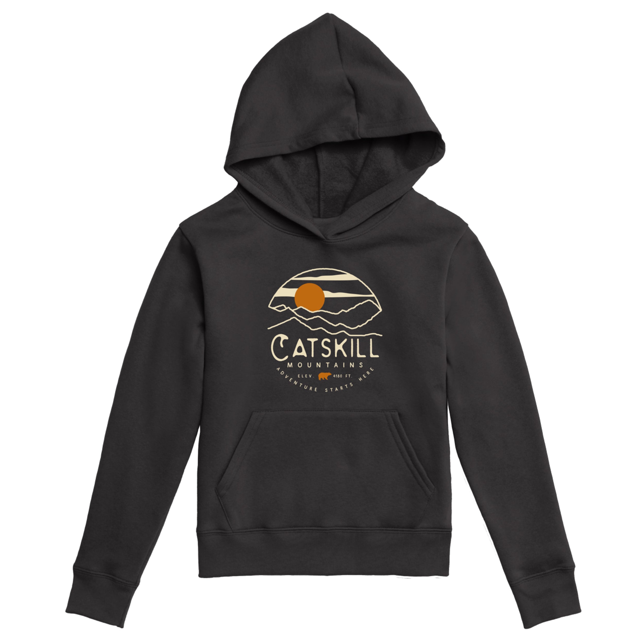 Youth Essential Hoodie- Black