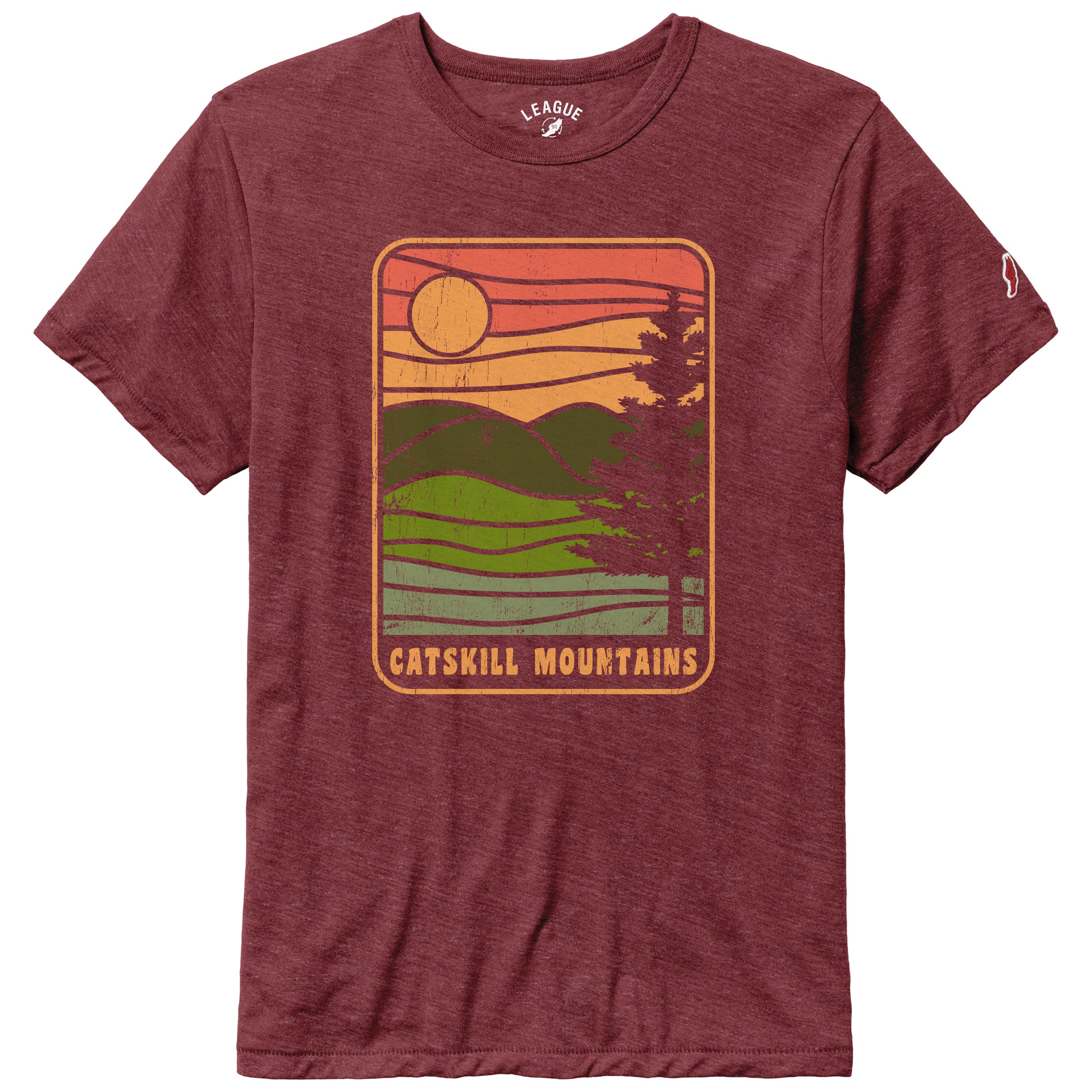 Premium Legacy Heather T-Shirts - Shine On/Garnet