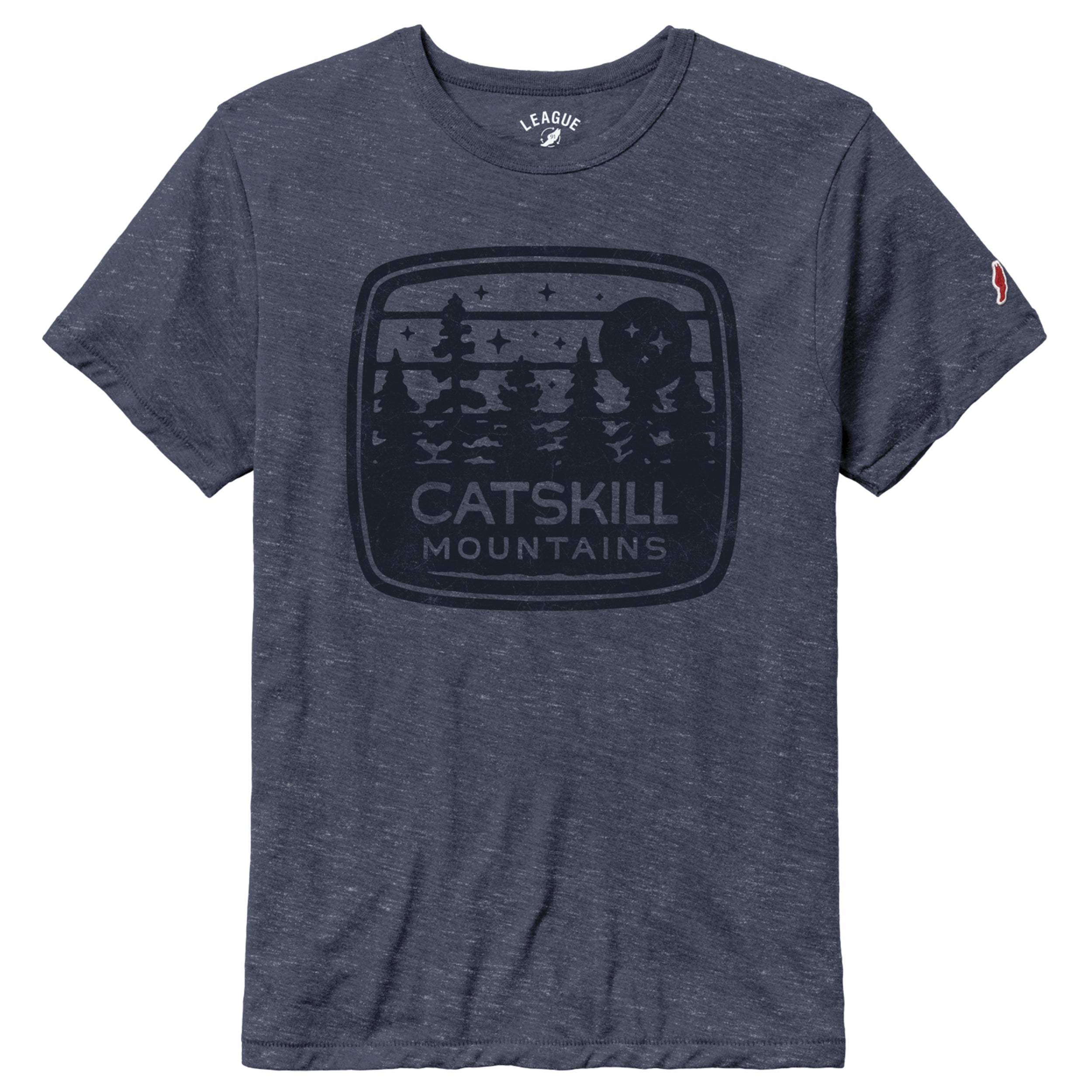 Premium Legacy Heather T-Shirts - Through the Trees/Navy