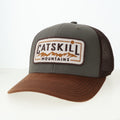 The Legacy Trucker Hat - Olive/Brown Oil Cloth
